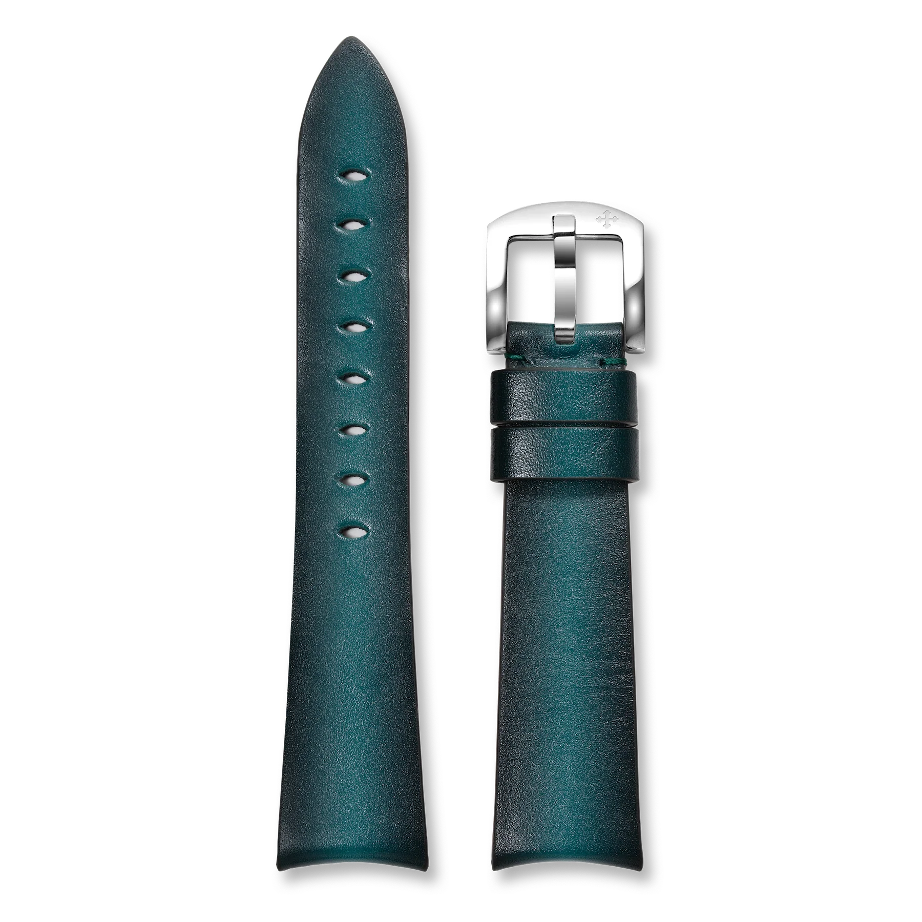 Leather Strap 20mm - Fumè Green